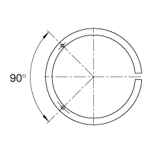 FAG退卸套 AH30/670A-H, 根据 DIN 5416 标准的主要尺寸, 锥度 1:12