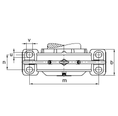 FAG直立式轴承座 BND3138-Z-T-AF-S, 非剖分，用于带圆柱孔的调心滚子轴承，Taconite 密封，脂润滑